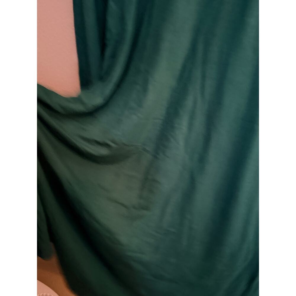 Old Navy Long-Sleeve Jersey-Knit Mini Swing Crew Neckline Dress Green Small EUC - Picture 5 of 12